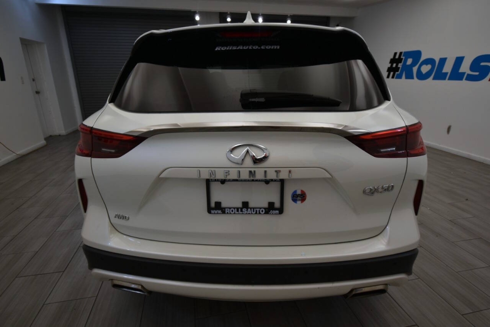 2021 Infiniti QX50 Luxe AWD 4dr Crossover, White, Mileage: 32,826 - photo 3