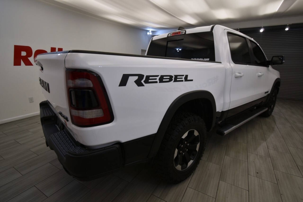 2021 RAM 1500 Rebel 4x4 4dr Crew Cab 5.6 ft. SB Pickup, White, Mileage: 73,770 - photo 4