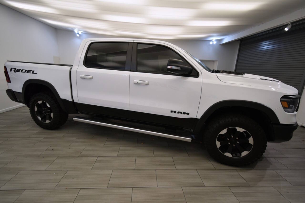 2021 RAM 1500 Rebel 4x4 4dr Crew Cab 5.6 ft. SB Pickup, White, Mileage: 73,770 - photo 5