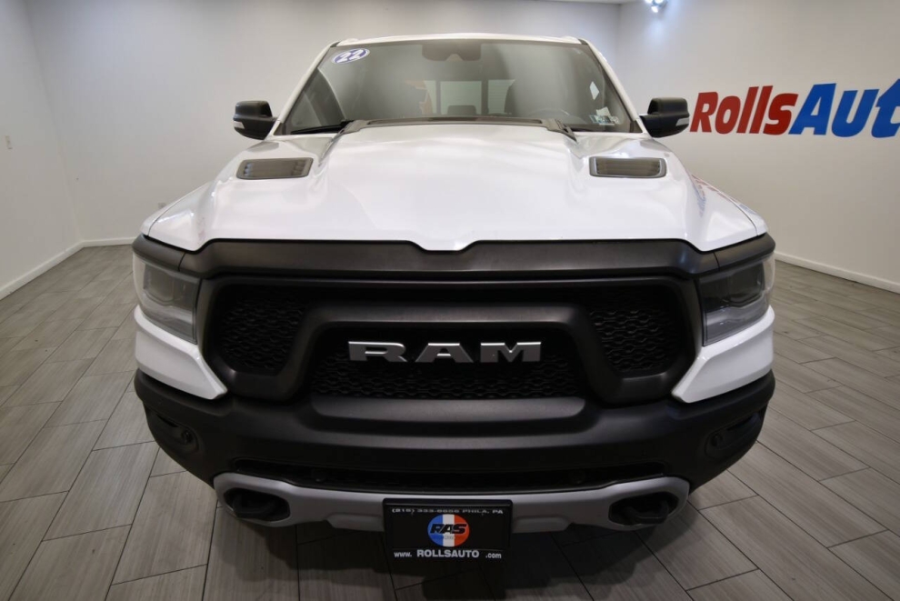 2021 RAM 1500 Rebel 4x4 4dr Crew Cab 5.6 ft. SB Pickup, White, Mileage: 73,770 - photo 7