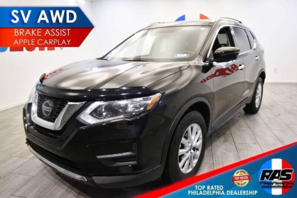 2019 Nissan Rogue SV AWD 4dr Crossover, Black, Mileage: 89,796 