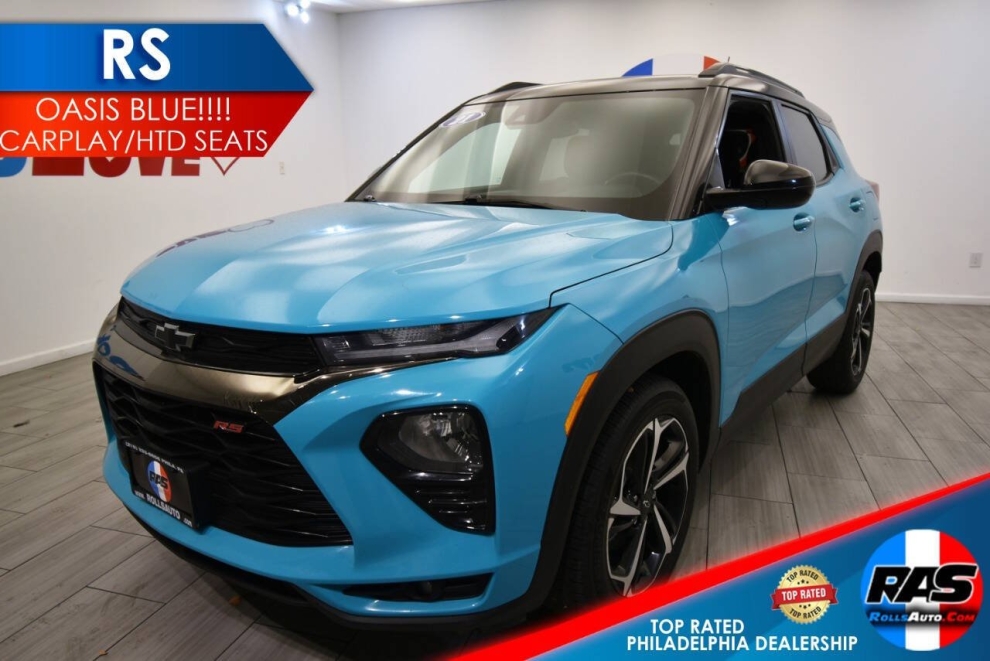 2021 Chevrolet TrailBlazer RS 4dr SUV, Blue, Mileage: 69,706 