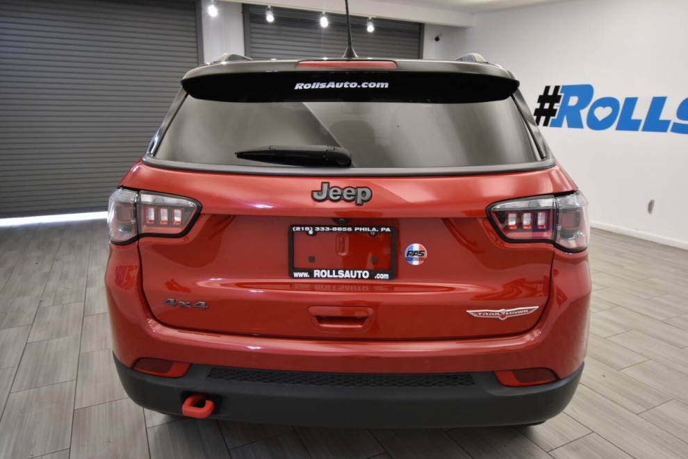 2021 Jeep Compass Trailhawk 4x4 4dr SUV, Red, Mileage: 62,716 - photo 3