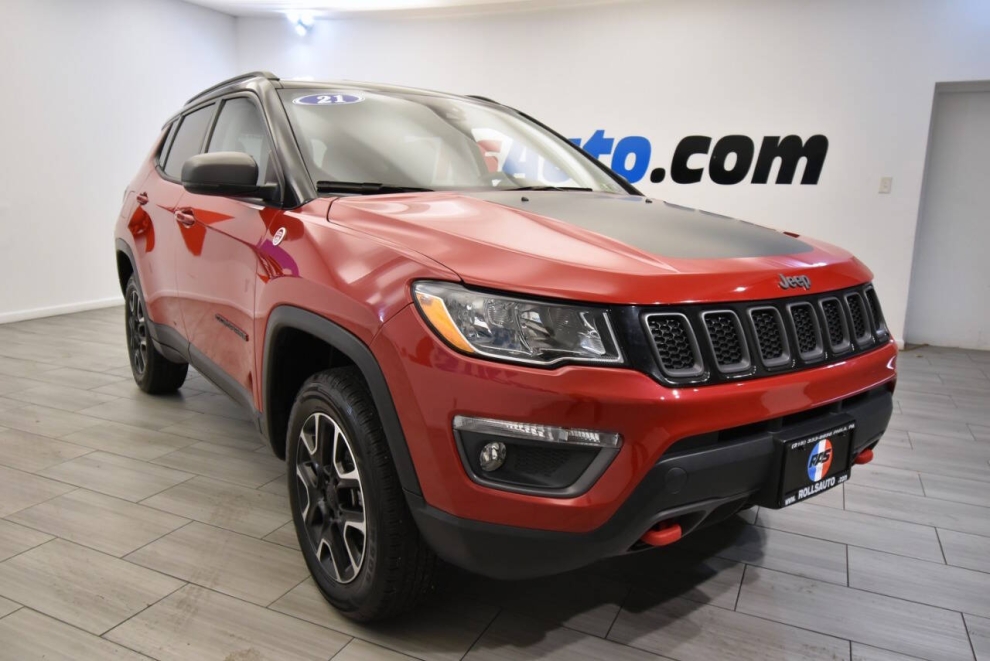 2021 Jeep Compass Trailhawk 4x4 4dr SUV, Red, Mileage: 62,716 - photo 6