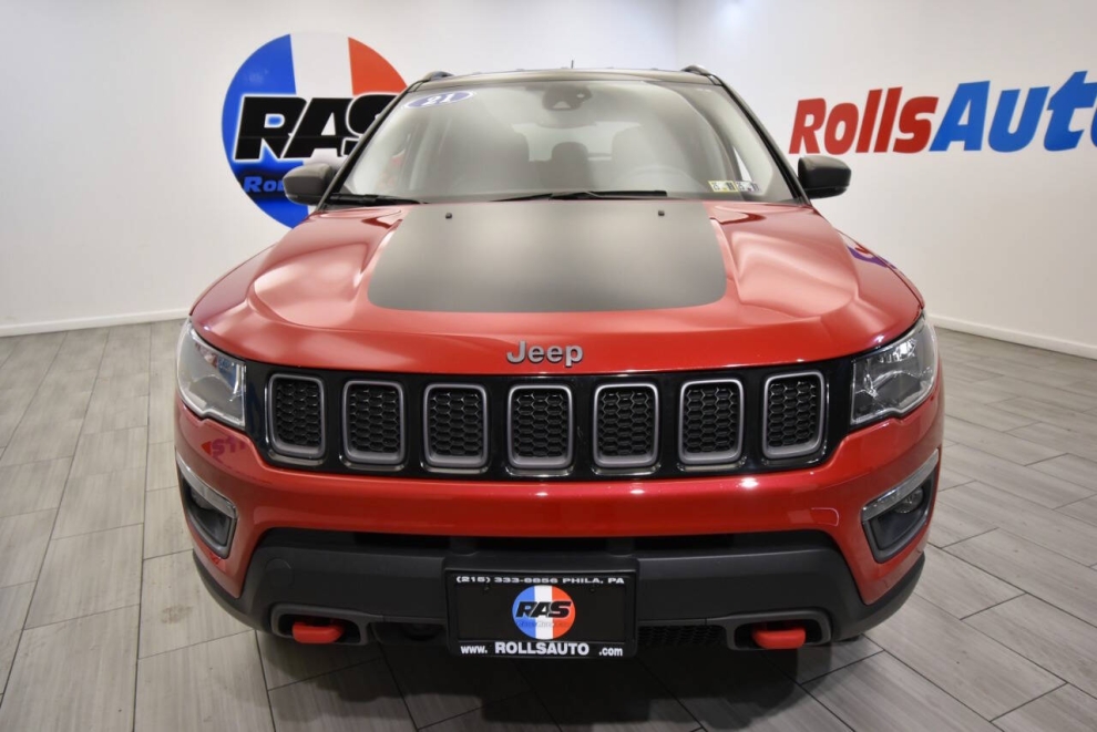 2021 Jeep Compass Trailhawk 4x4 4dr SUV, Red, Mileage: 62,716 - photo 7