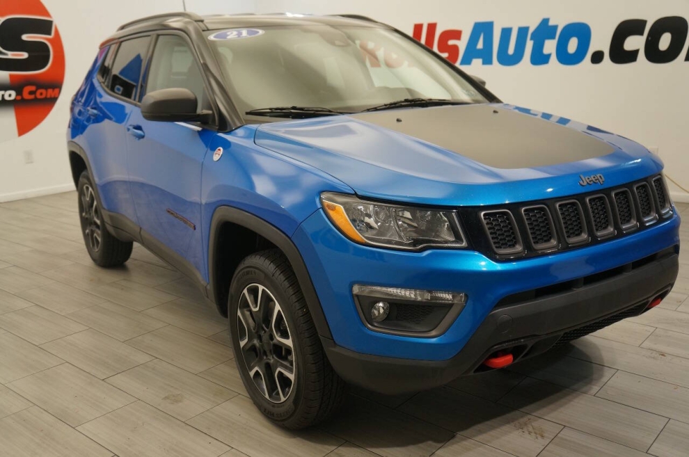 2021 Jeep Compass Trailhawk 4x4 4dr SUV, Blue, Mileage: 61,168 - photo 8