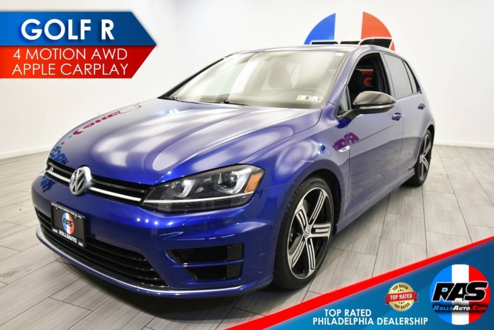 2016 Volkswagen Golf R, Blue, Mileage: 65,197 