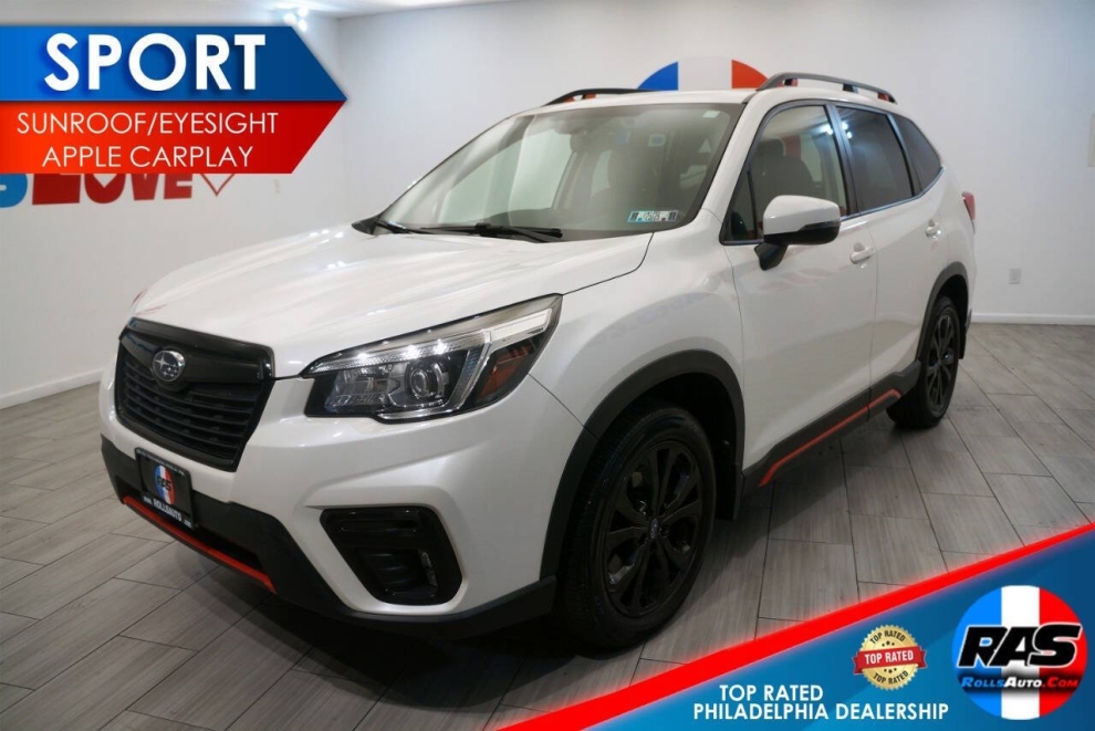 2019 Subaru Forester Sport AWD 4dr Crossover, White, Mileage: 97,725 