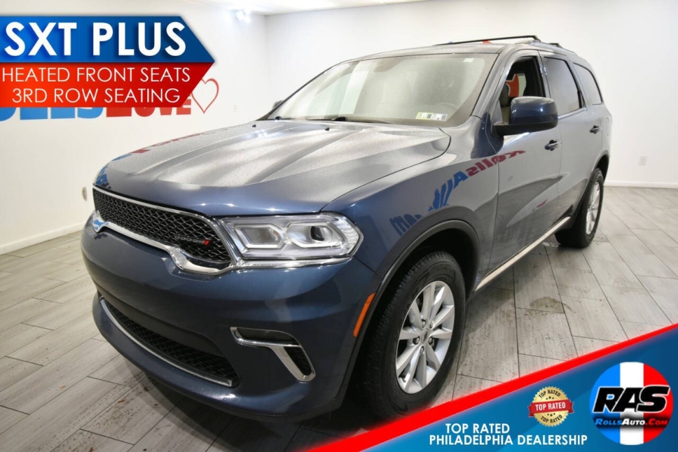 2021 Dodge Durango SXT Plus AWD 4dr SUV, Blue, Mileage: 52,399 