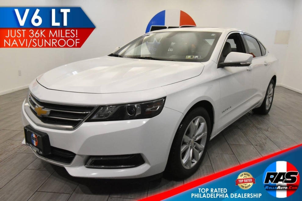 2018 Chevrolet Impala LT 4dr Sedan, White, Mileage: 36,504 