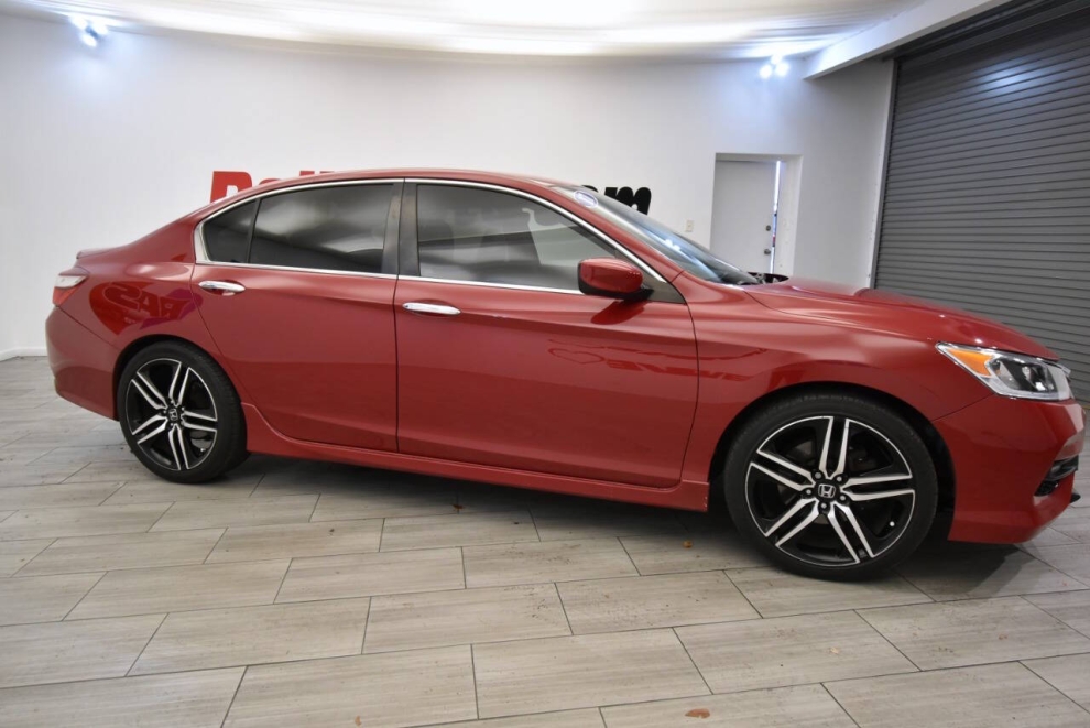 2017 Honda Accord Sport 4dr Sedan CVT, Red, Mileage: 89,242 - photo 5