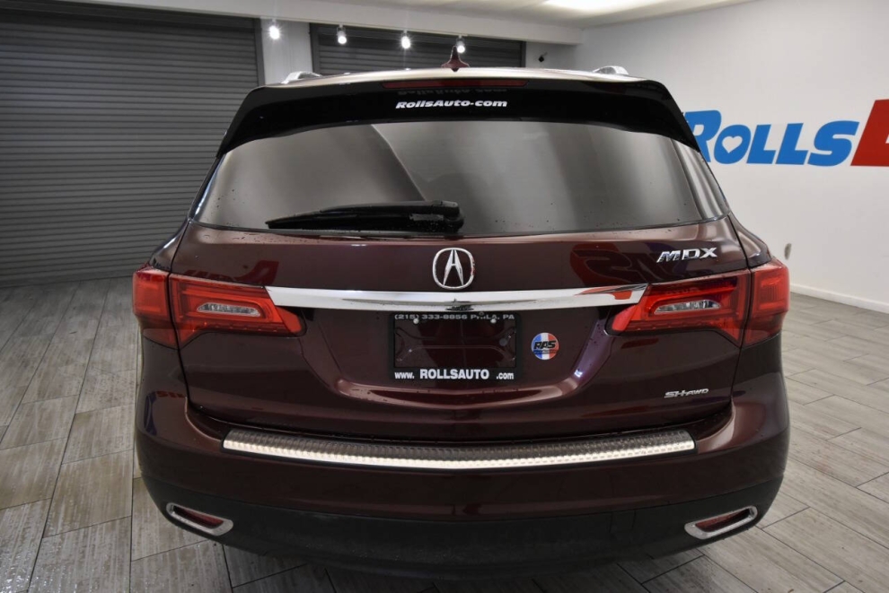 2016 Acura MDX SH AWD w/Tech 4dr SUV w/Technology Package, Burgundy, Mileage: 99,633 - photo 3