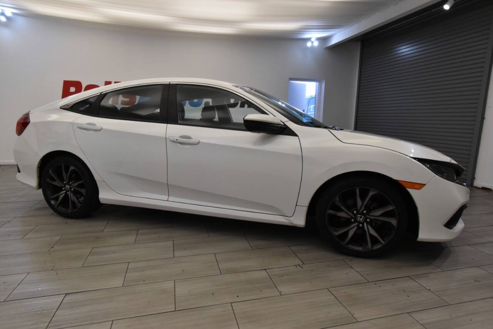 2019 Honda Civic Sport 4dr Sedan CVT, White, Mileage: 69,864 - photo 5