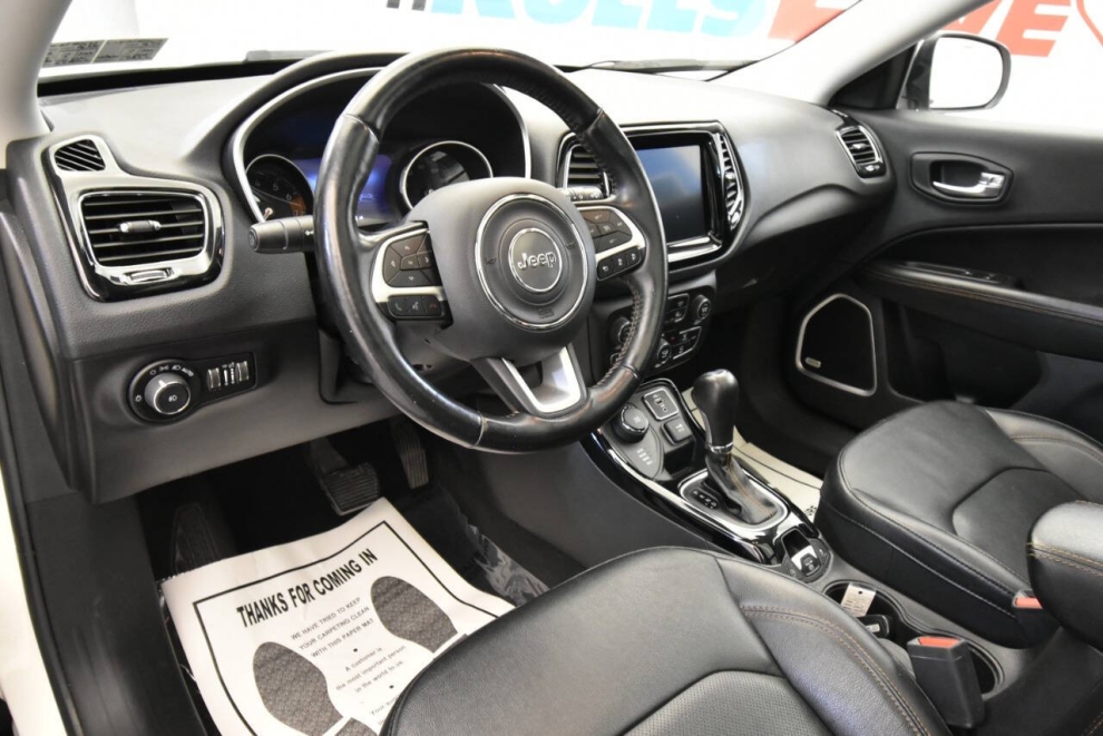 2021 Jeep Compass Limited 4x4 4dr SUV, White, Mileage: 46,331 - photo 10