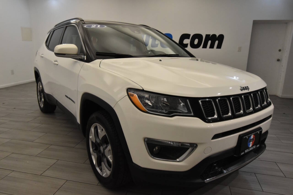 2021 Jeep Compass Limited 4x4 4dr SUV, White, Mileage: 46,331 - photo 6