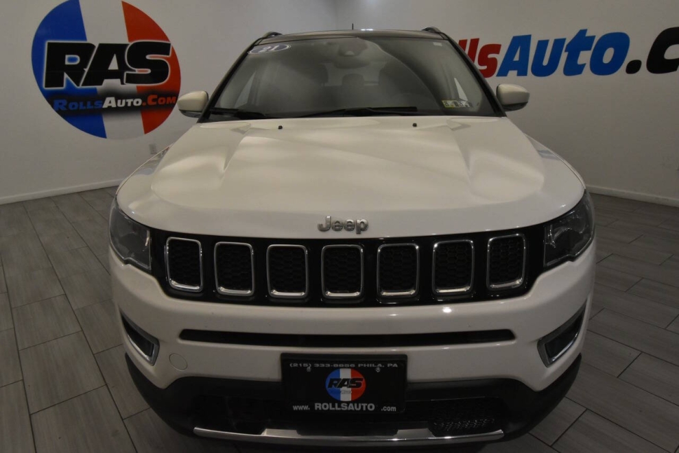 2021 Jeep Compass Limited 4x4 4dr SUV, White, Mileage: 46,331 - photo 7