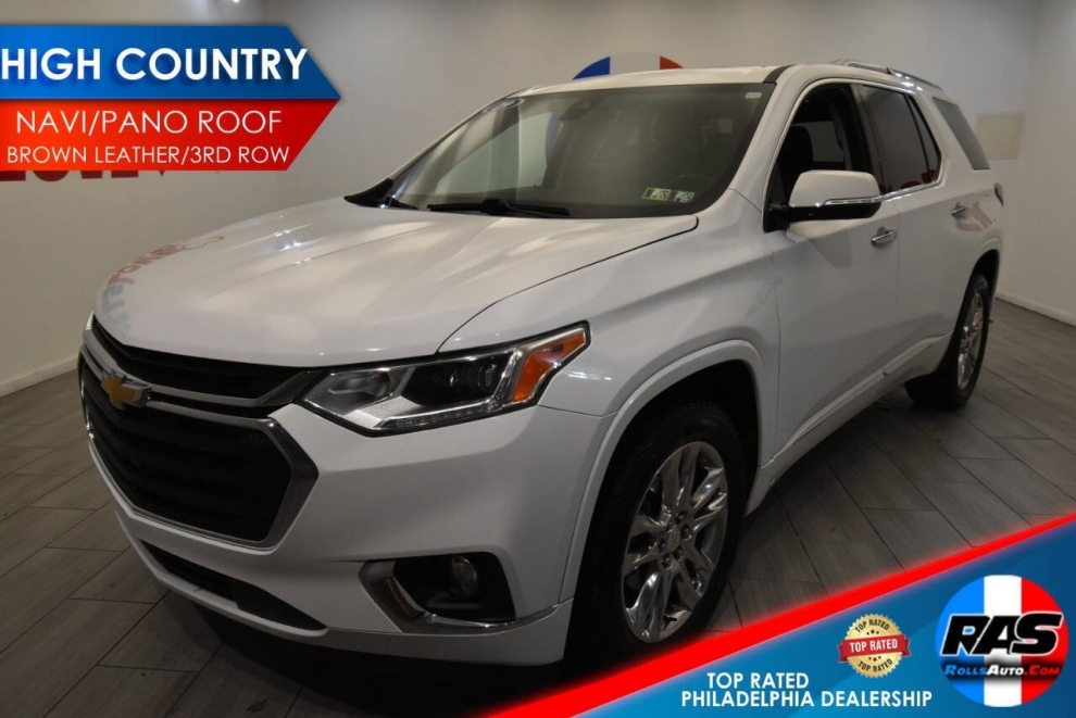 2019 Chevrolet Traverse, White, Mileage: 60,300 