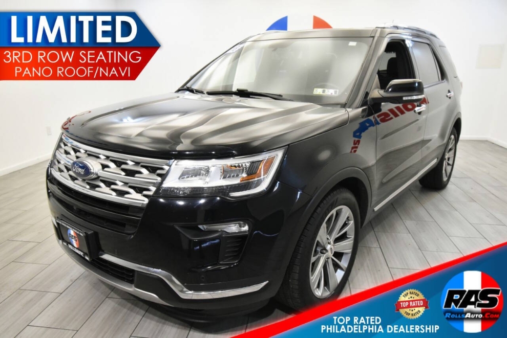 2018 Ford Explorer Limited 4dr SUV, Black, Mileage: 63,156 