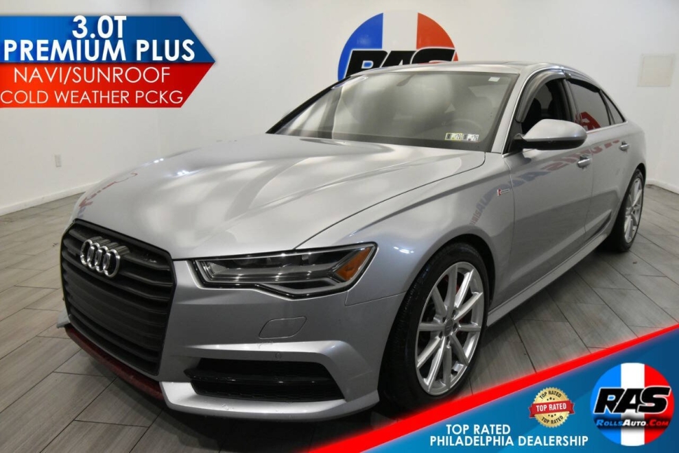 2017 Audi A6 3.0T quattro Premium Plus AWD 4dr Sedan, Silver, Mileage: 87,914 