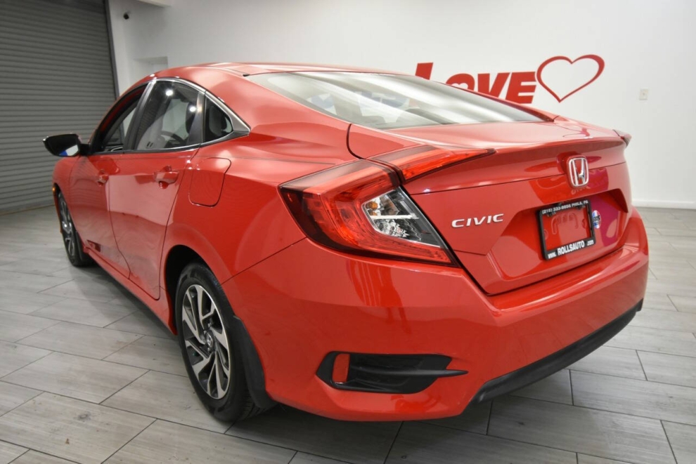 2016 Honda Civic EX w/Honda Sensing 4dr Sedan, Red, Mileage: 50,801 - photo 2