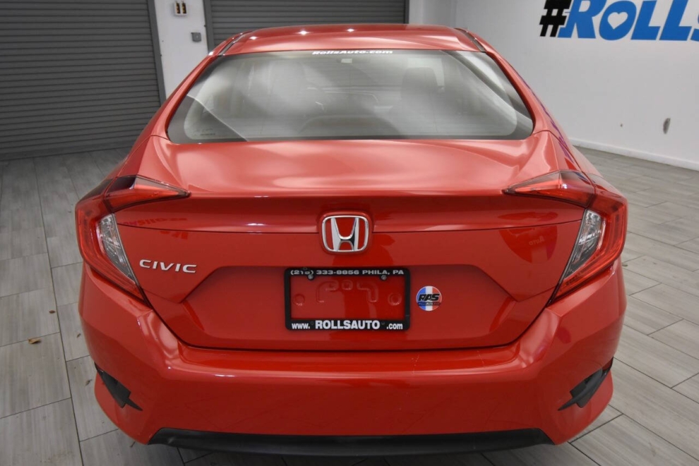 2016 Honda Civic EX w/Honda Sensing 4dr Sedan, Red, Mileage: 50,801 - photo 3