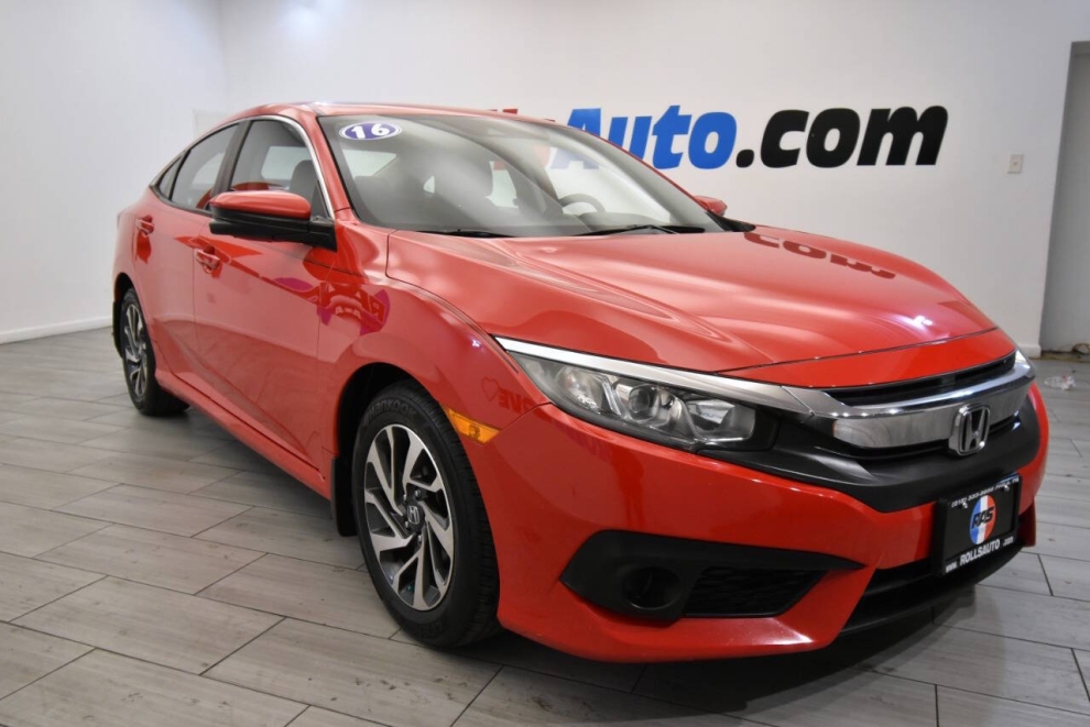 2016 Honda Civic EX w/Honda Sensing 4dr Sedan, Red, Mileage: 50,801 - photo 6