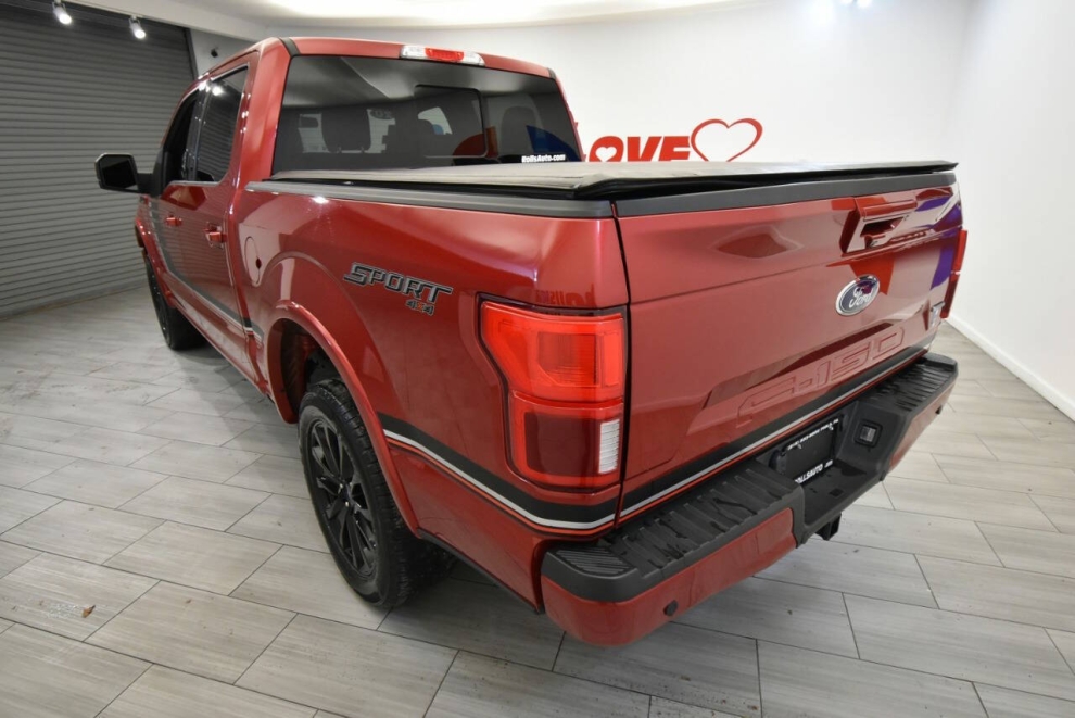 2020 Ford F-150 Lariat 4x4 SuoerCrew, Red, Mileage: 73,784 - photo 2