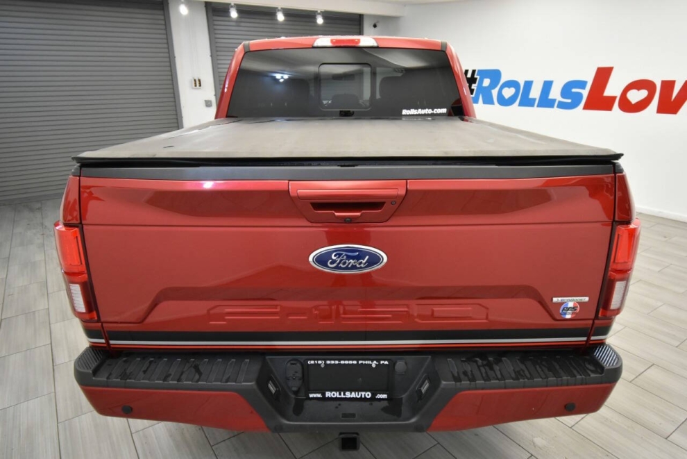 2020 Ford F-150 Lariat 4x4 SuoerCrew, Red, Mileage: 73,784 - photo 3