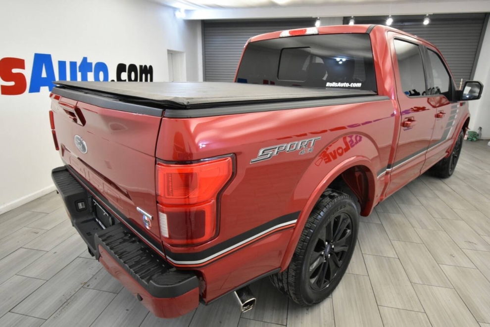 2020 Ford F-150 Lariat 4x4 SuoerCrew, Red, Mileage: 73,784 - photo 4