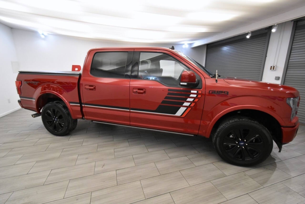 2020 Ford F-150 Lariat 4x4 SuoerCrew, Red, Mileage: 73,784 - photo 5