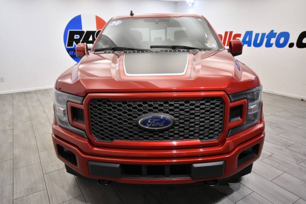 2020 Ford F-150 Lariat 4x4 SuoerCrew, Red, Mileage: 73,784 - photo 7