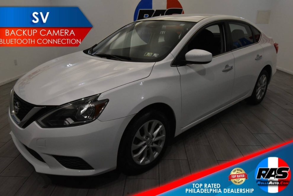 2019 Nissan Sentra, White, Mileage: 76,091 