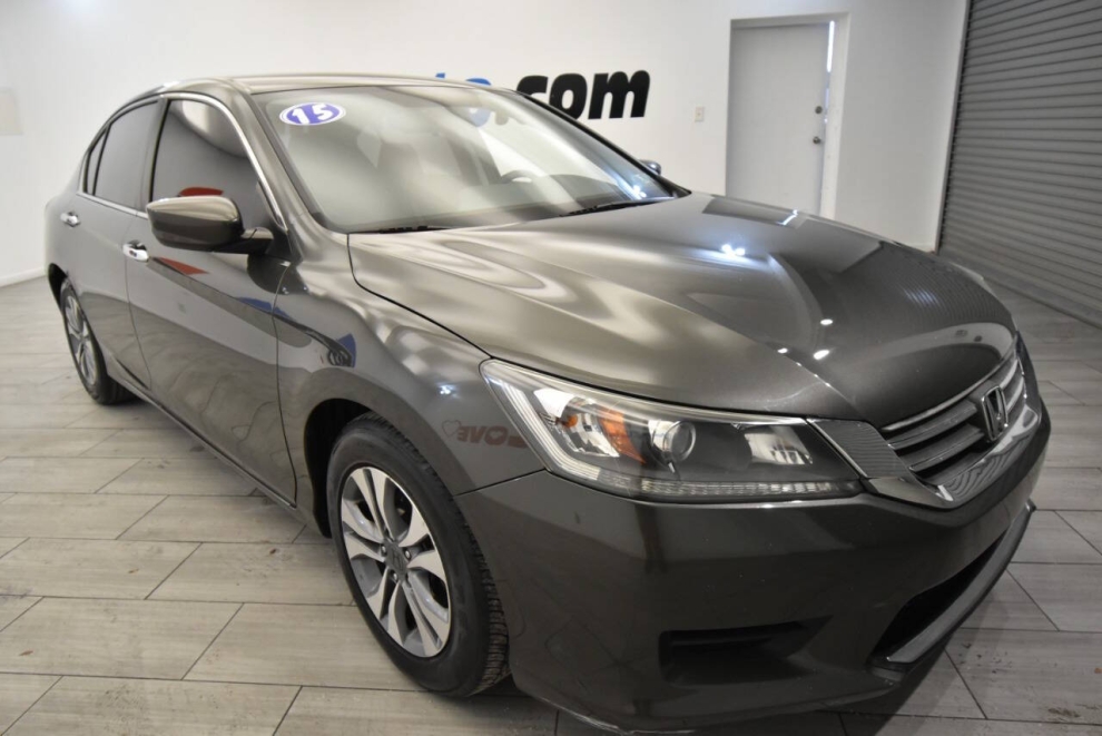 2015 Honda Accord LX 4dr Sedan CVT, Gray, Mileage: 89,905 - photo 6