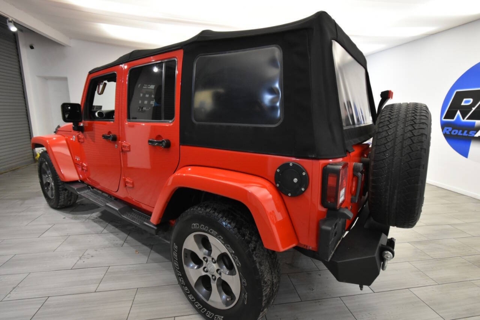 2017 Jeep Wrangler Unlimited Unlimited Sahara, Red, Mileage: 96,454 - photo 2