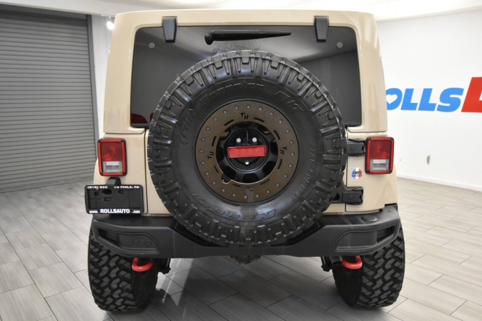 2016 Jeep Wrangler Unlimited Rubicon, Tan, Mileage: 42,897 - photo 3