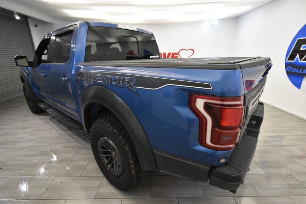 2019 Ford F-150 Raptor 4x4 4dr SuperCrew 5.5 ft. SB, Blue, Mileage: 73,958 - photo 2