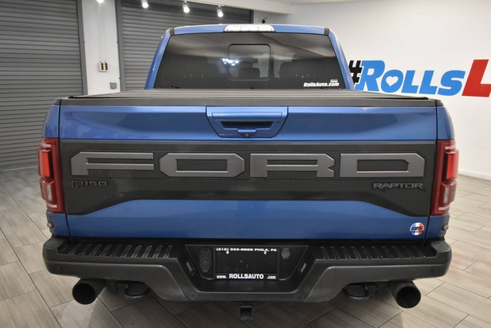 2019 Ford F-150 Raptor 4x4 4dr SuperCrew 5.5 ft. SB, Blue, Mileage: 73,958 - photo 3