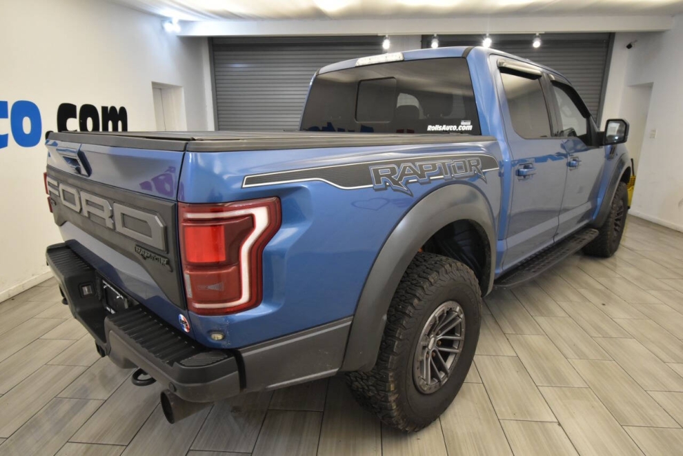 2019 Ford F-150 Raptor 4x4 4dr SuperCrew 5.5 ft. SB, Blue, Mileage: 73,958 - photo 4