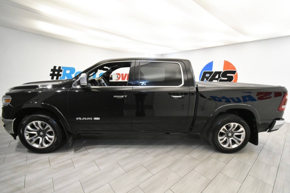 2019 RAM 1500 Laramie Longhorn 4x4 4dr Crew Cab 5.6 ft. SB Picku, Black, Mileage: 74,699 - photo 1