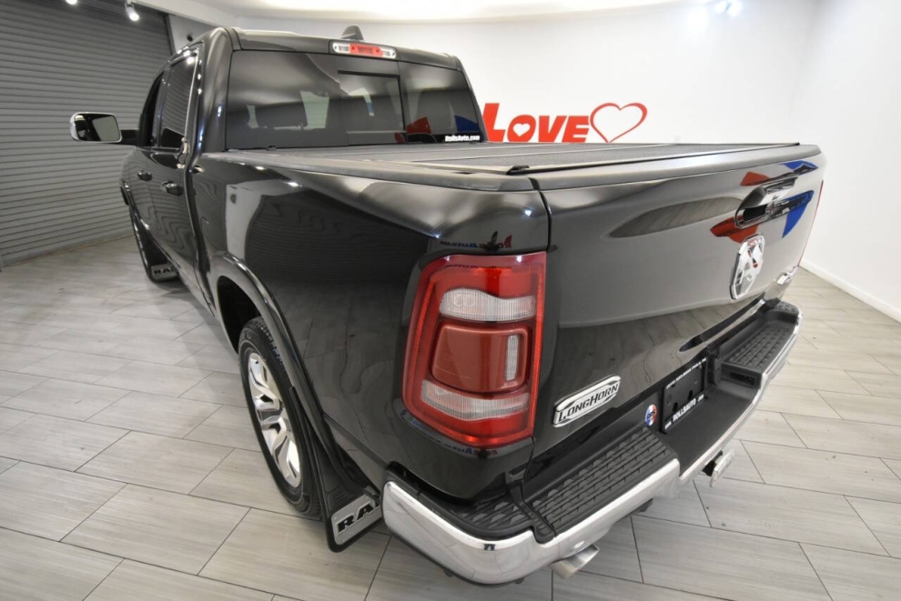 2019 RAM 1500 Laramie Longhorn 4x4 4dr Crew Cab 5.6 ft. SB Picku, Black, Mileage: 74,699 - photo 2