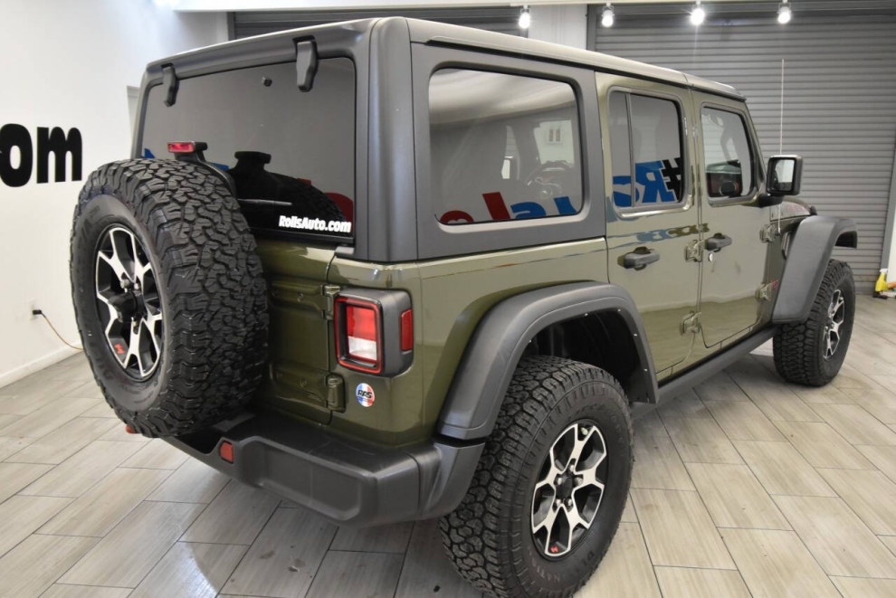 2021 Jeep Wrangler Unlimited Rubicon 4x4 4dr SUV, Green, Mileage: 65,792 - photo 4