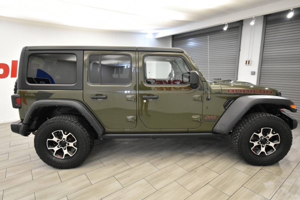 2021 Jeep Wrangler Unlimited Rubicon 4x4 4dr SUV, Green, Mileage: 65,792 - photo 5