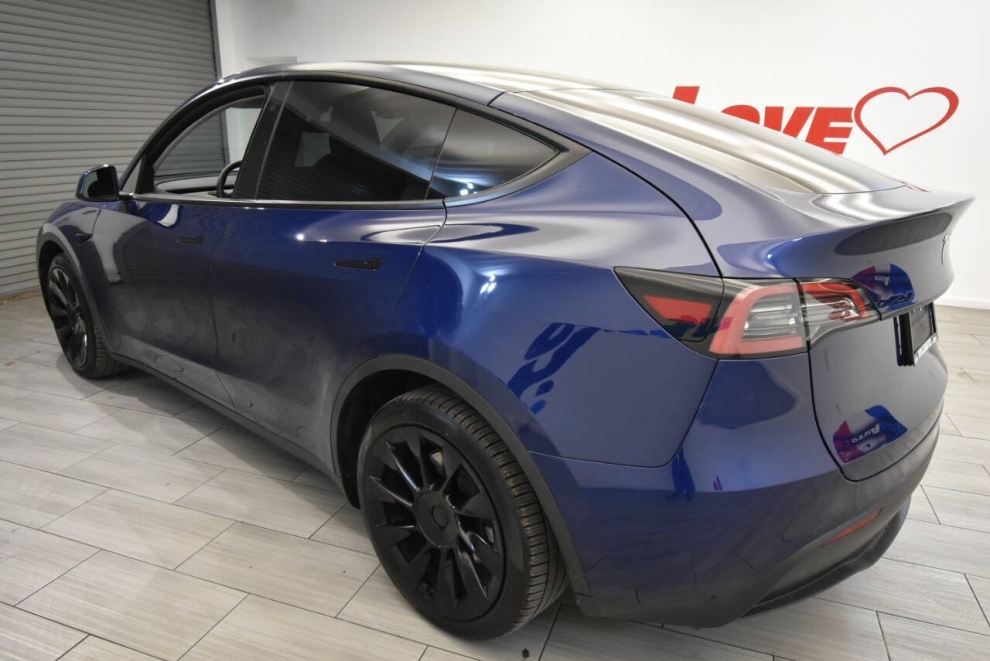 2022 Tesla Model Y Long Range AWD 4dr Crossover, Blue, Mileage: 73,854 - photo 2