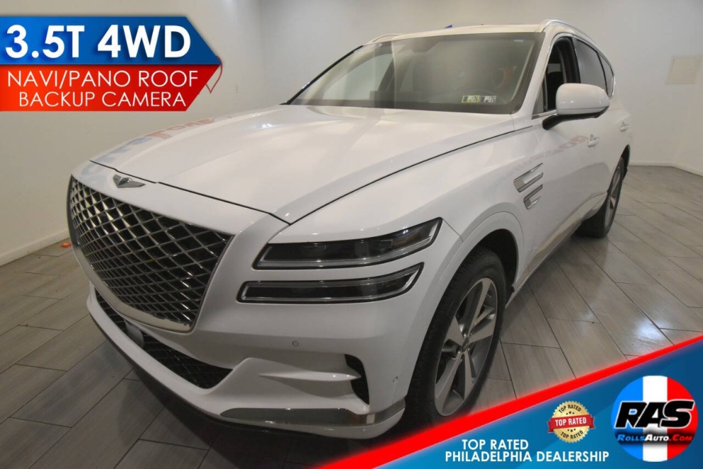 2021 Genesis GV80 3.5T 4wd, White, Mileage: 93,388 